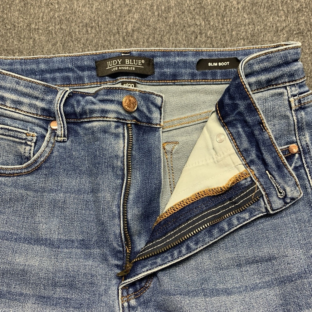 Judy Blue Women's High Waist Tummy Control Slim Fit Bootcut Jeans - Size 11/30 - Picture 6 of 14